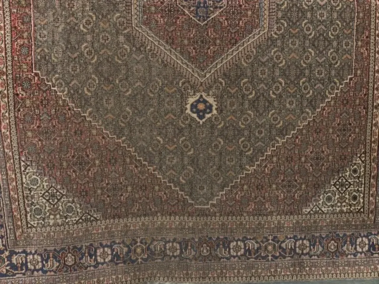 Before: 9x12 Persian rug from a Kalama, WA home before cleaning
