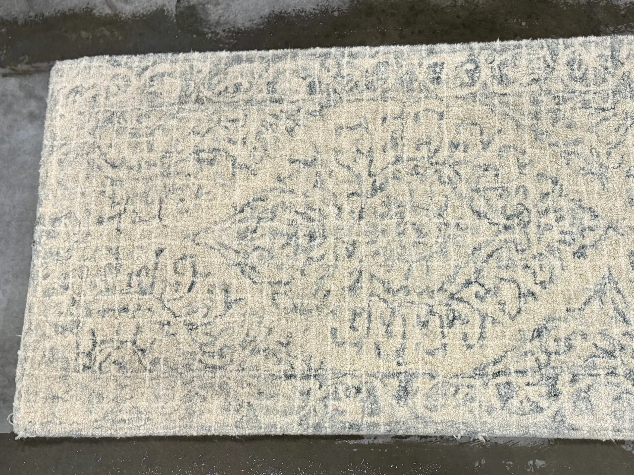 White wool area rug after cleaning, Washougal, WA