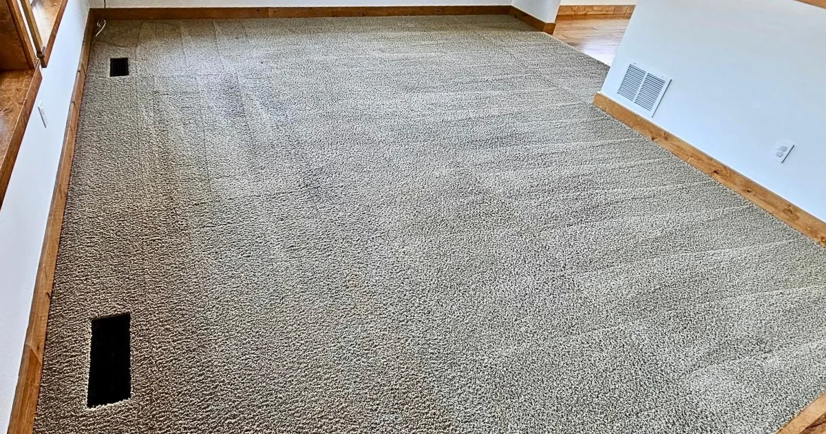 Clean bedroom carpet in a Battle Ground, WA home after cleaning